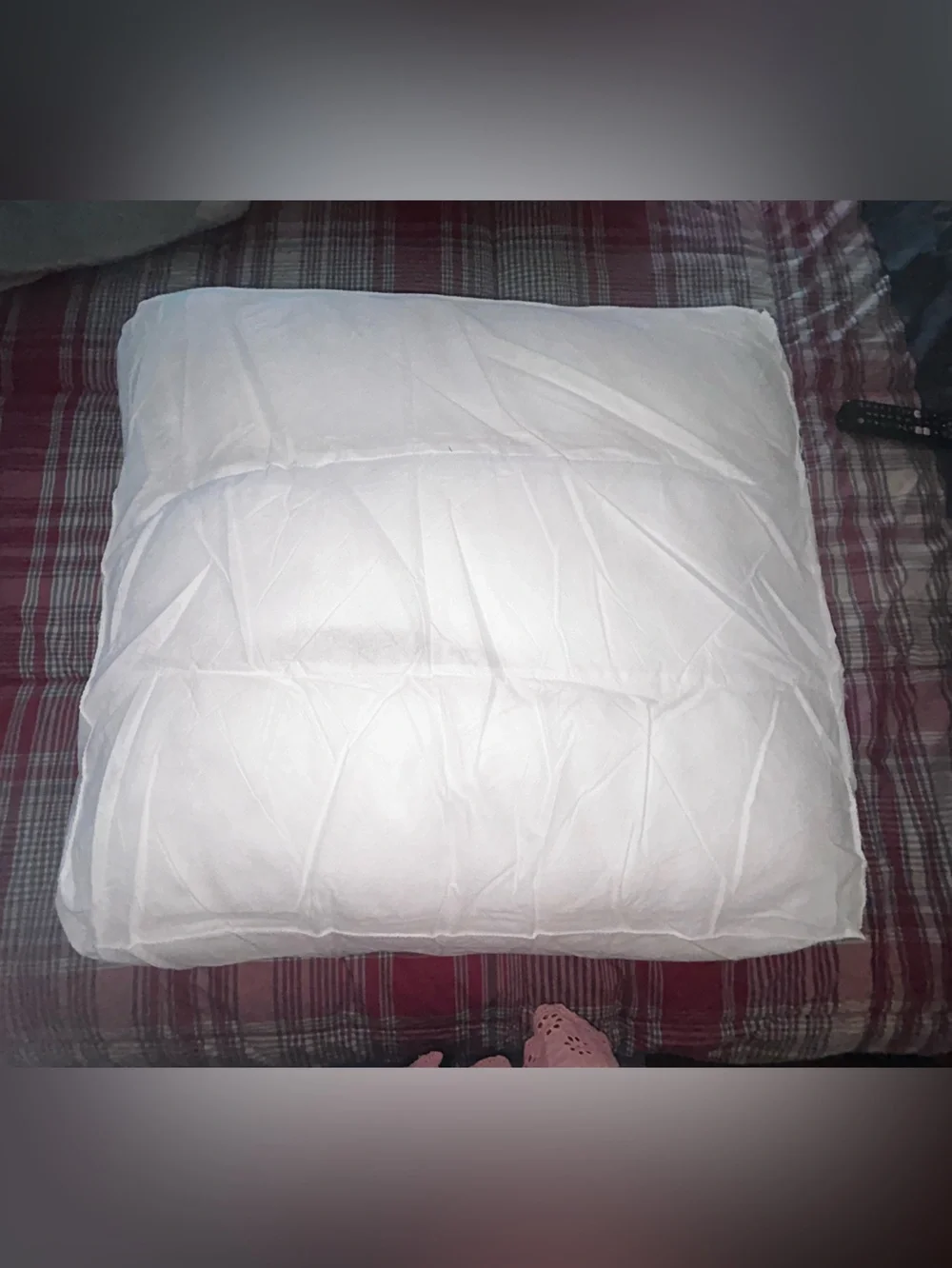 Washable chair cushion back (insert and cover) Velvety Finish